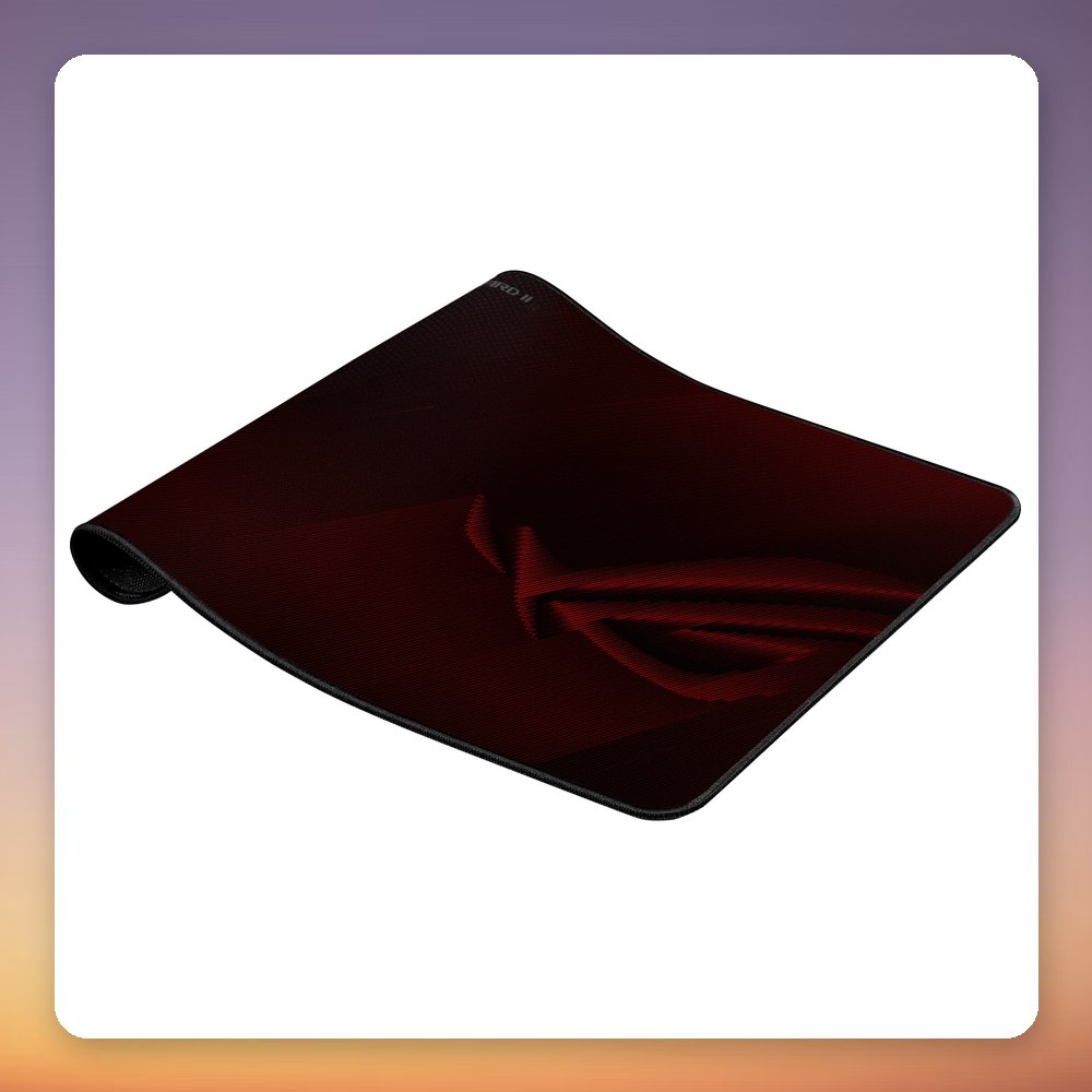 Asus ROG Scabbard II Medium Gaming Mouse Pad, 360 x 260 mm, Black/Dark Red – image 5