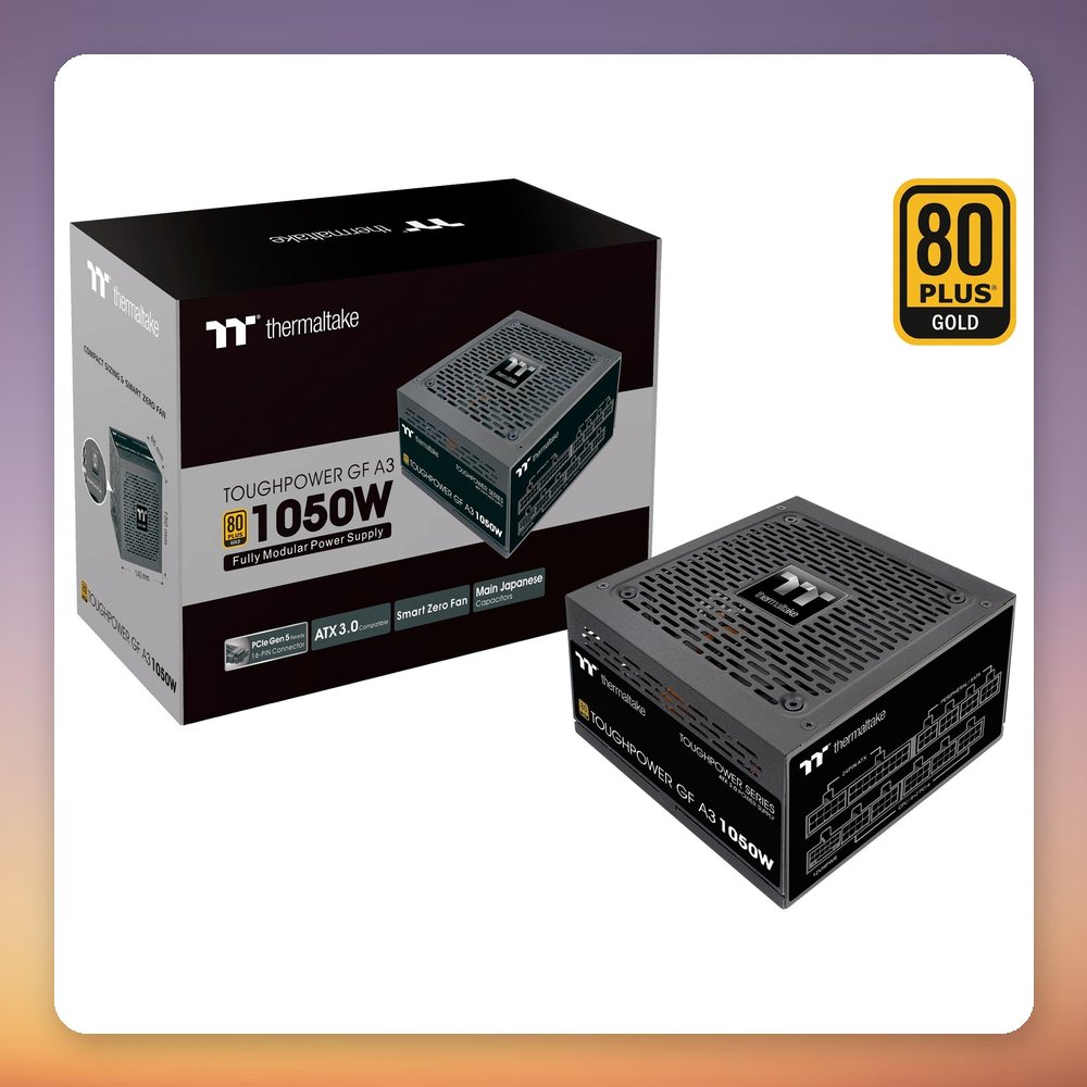 Thermaltake TOUGHPOWER GF A3 Gold 1050W 80 PLUS Gold ATX 3.0 Fully Modular PSU