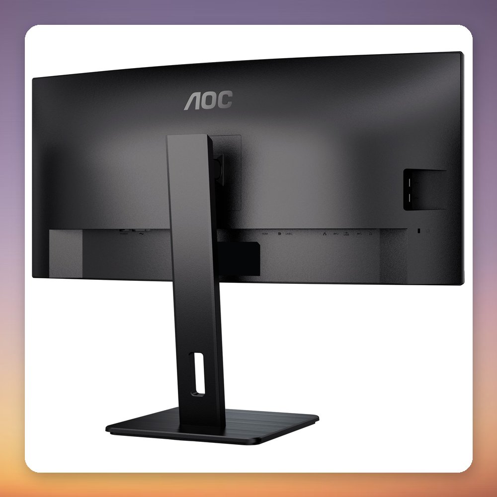 AOC CU34P3CV 34" Curved WQHD 100Hz VA Monitor with USB-C 65W, 21:9 – image 4