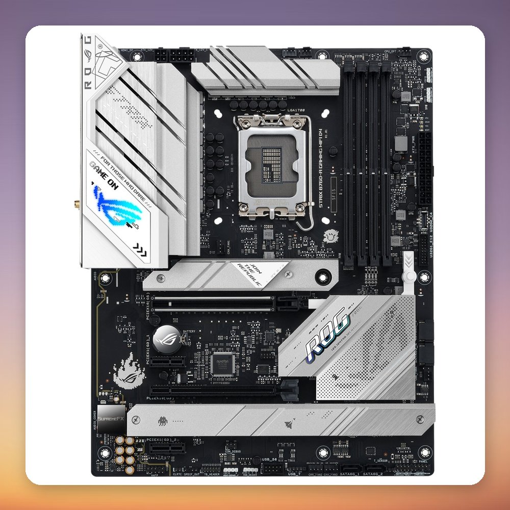 Asus ROG Strix B760-A Gaming WiFi ATX Motherboard, LGA 1700, DDR5, Wi-Fi 6E