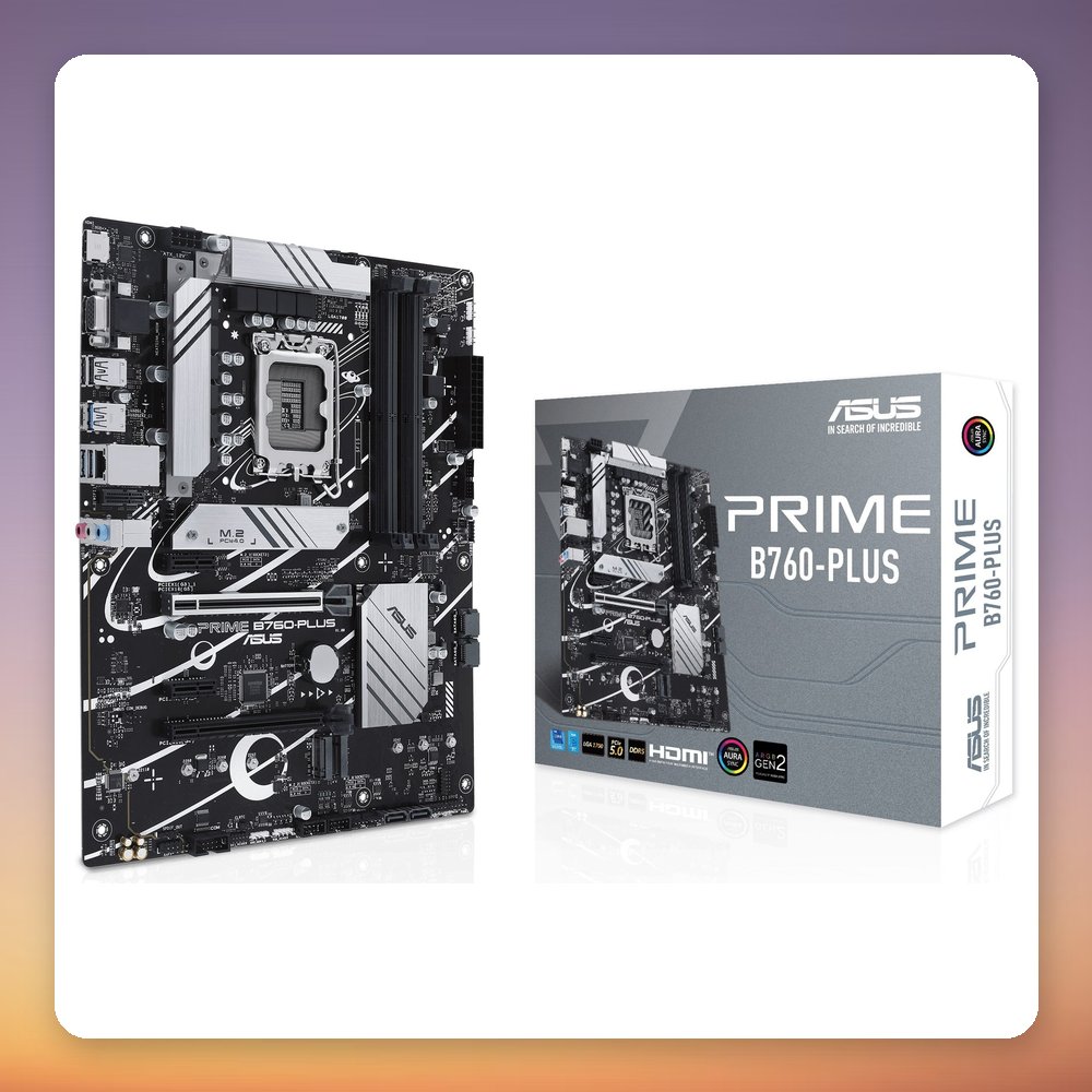 Asus PRIME B760-PLUS Intel B760 LGA 1700 ATX Motherboard, DDR5, 3x M.2, 2.5G LAN