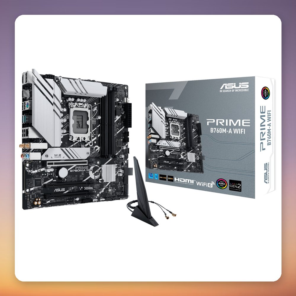 Asus PRIME B760M-A WIFI Intel B760 LGA 1700 DDR5 mATX Motherboard