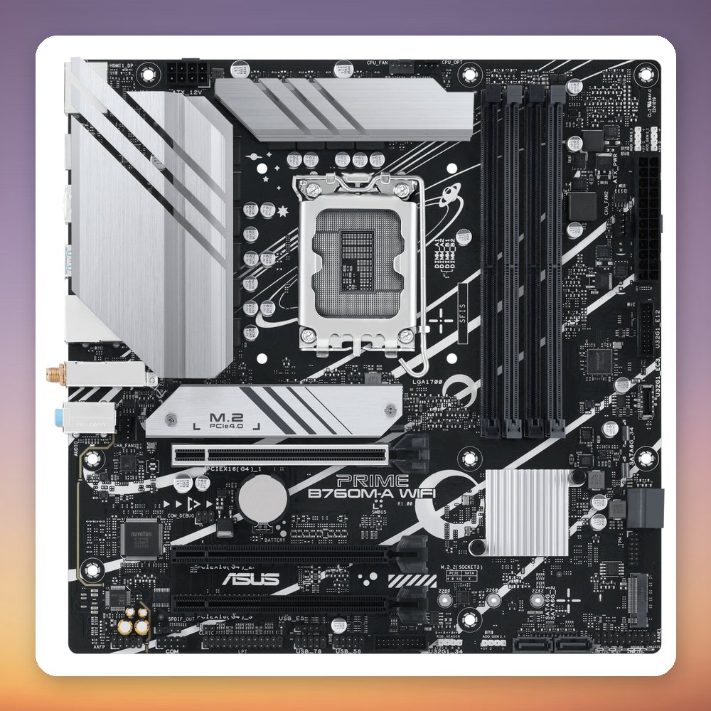 Asus PRIME B760M-A WIFI Intel B760 LGA 1700 DDR5 mATX Motherboard – image 2