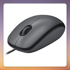 Logitech M100 Wired USB Mouse, 1000 DPI, Black, Works with Chromebook