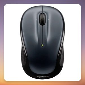 Logitech M325S Wireless Mouse, Dark Silver/Black, 2.4 GHz USB Receiver, 1000 DPI
