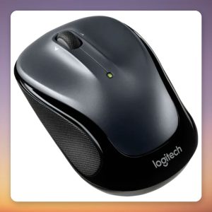 Logitech M325S Wireless Mouse, Dark Silver/Black, 2.4 GHz USB Receiver, 1000 DPI