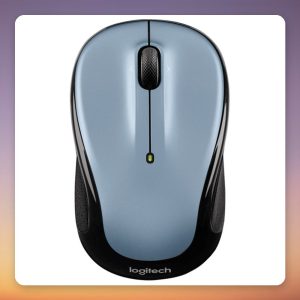 Logitech M325S Wireless Mouse, 2.4 GHz, 1000 DPI, Light Silver/Black