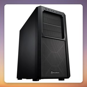 Silverstone SETA D1 Midi-Tower Case, E-ATX, 2x 140 mm Fans, Black