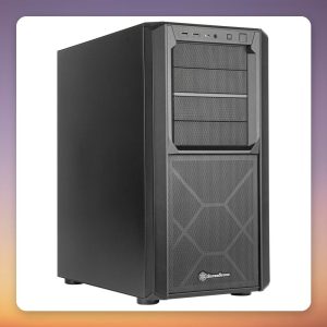 Silverstone SETA D1 Midi-Tower Case, E-ATX, 2x 140 mm Fans, Black