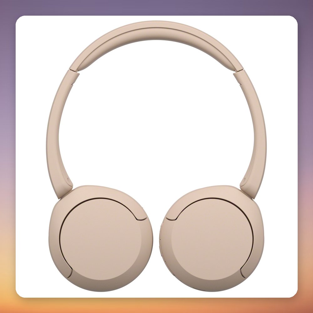 Sony WH-CH520 Wireless On-Ear Headphones, Beige, Bluetooth, 40 Hr Battery – image 3