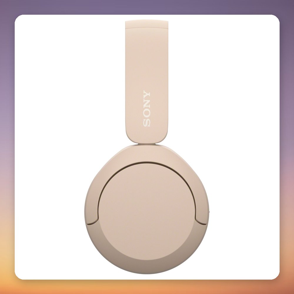 Sony WH-CH520 Wireless On-Ear Headphones, Beige, Bluetooth, 40 Hr Battery – image 4