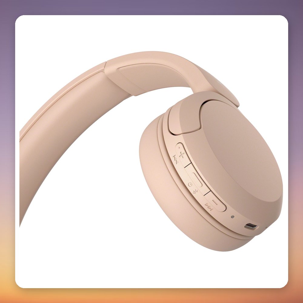 Sony WH-CH520 Wireless On-Ear Headphones, Beige, Bluetooth, 40 Hr Battery – image 5