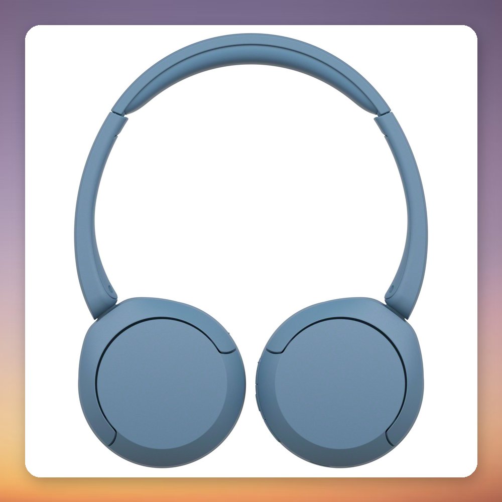 Sony WH-CH520 Bluetooth On-Ear Headphones, Light Blue, 40 Hour Battery, USB-C – image 4