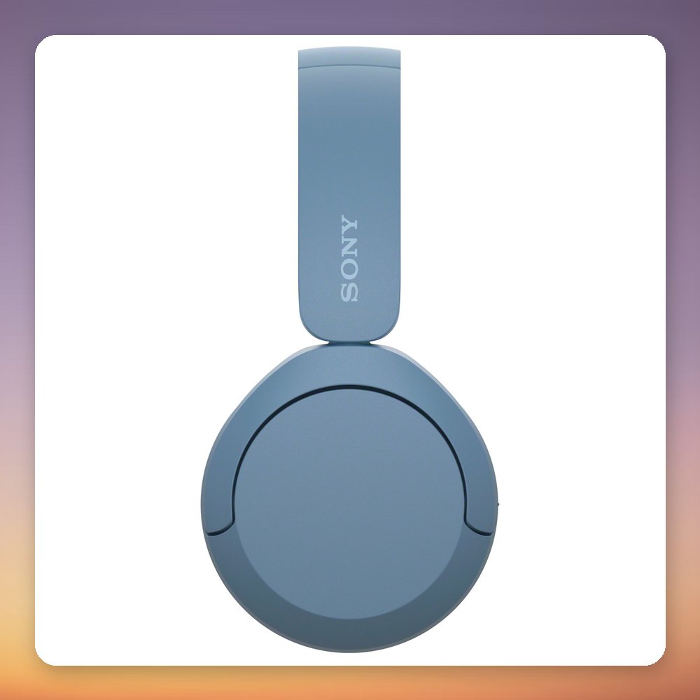 Sony WH-CH520 Bluetooth On-Ear Headphones, Light Blue, 40 Hour Battery, USB-C – image 5