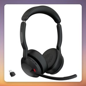 Jabra Evolve2 55 Stereo UC Wireless Headset, USB-C, Link380c, Black