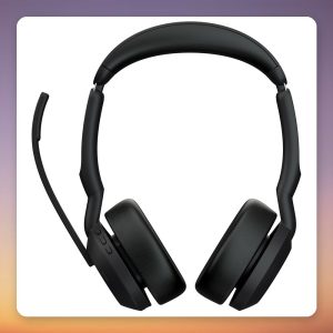 Jabra Evolve2 55 Stereo UC Wireless Headset, USB-C, Link380c, Black