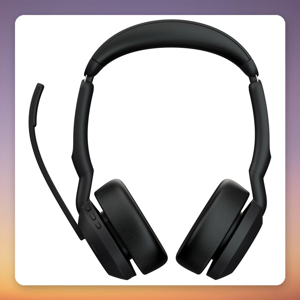 Jabra Evolve2 55 Stereo UC Wireless Headset, USB-C, Link380c, Black – image 2