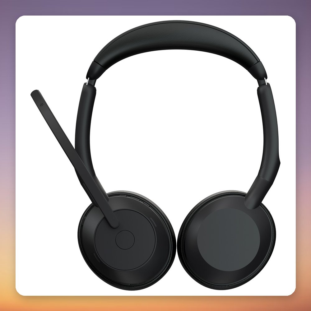Jabra Evolve2 55 Stereo UC Wireless Headset, USB-C, Link380c, Black – image 3