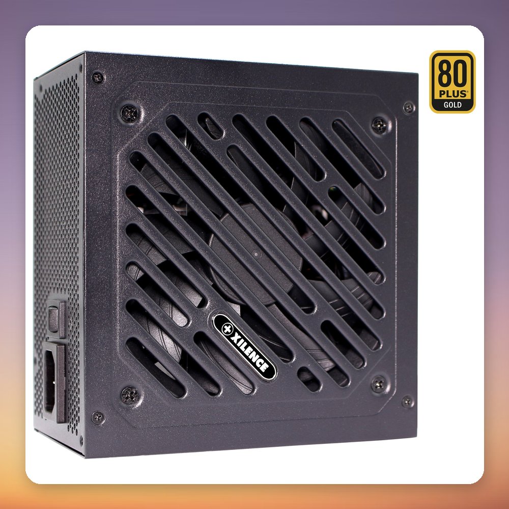 Xilence Gaming Gold 750W 80 PLUS Gold ATX PSU, 120 mm Fan, Black