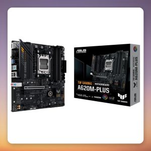 Asus TUF Gaming A620M-PLUS AMD A620 AM5 Micro ATX Motherboard, DDR5, 2.5GbE