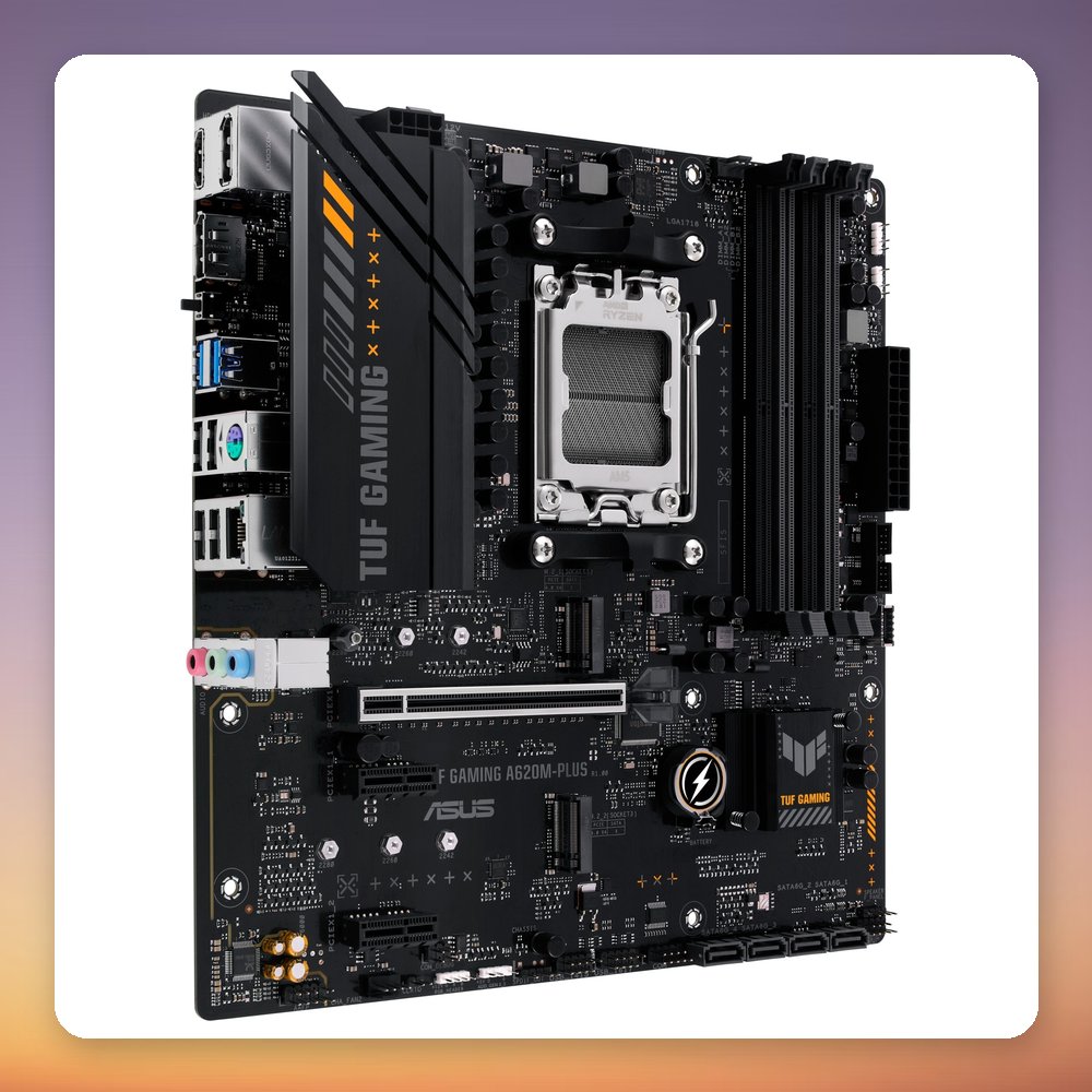 Asus TUF Gaming A620M-PLUS AMD A620 AM5 Micro ATX Motherboard, DDR5, 2.5GbE – image 3