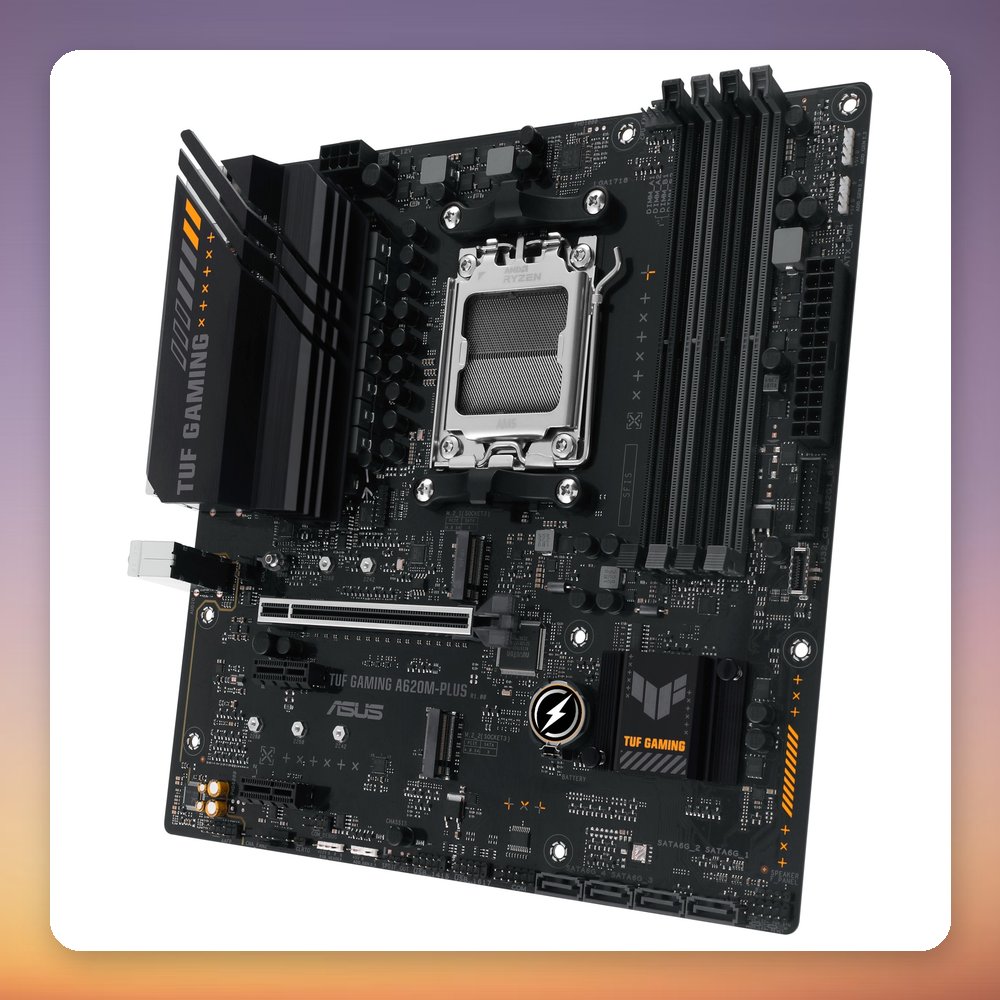 Asus TUF Gaming A620M-PLUS AMD A620 AM5 Micro ATX Motherboard, DDR5, 2.5GbE – image 4