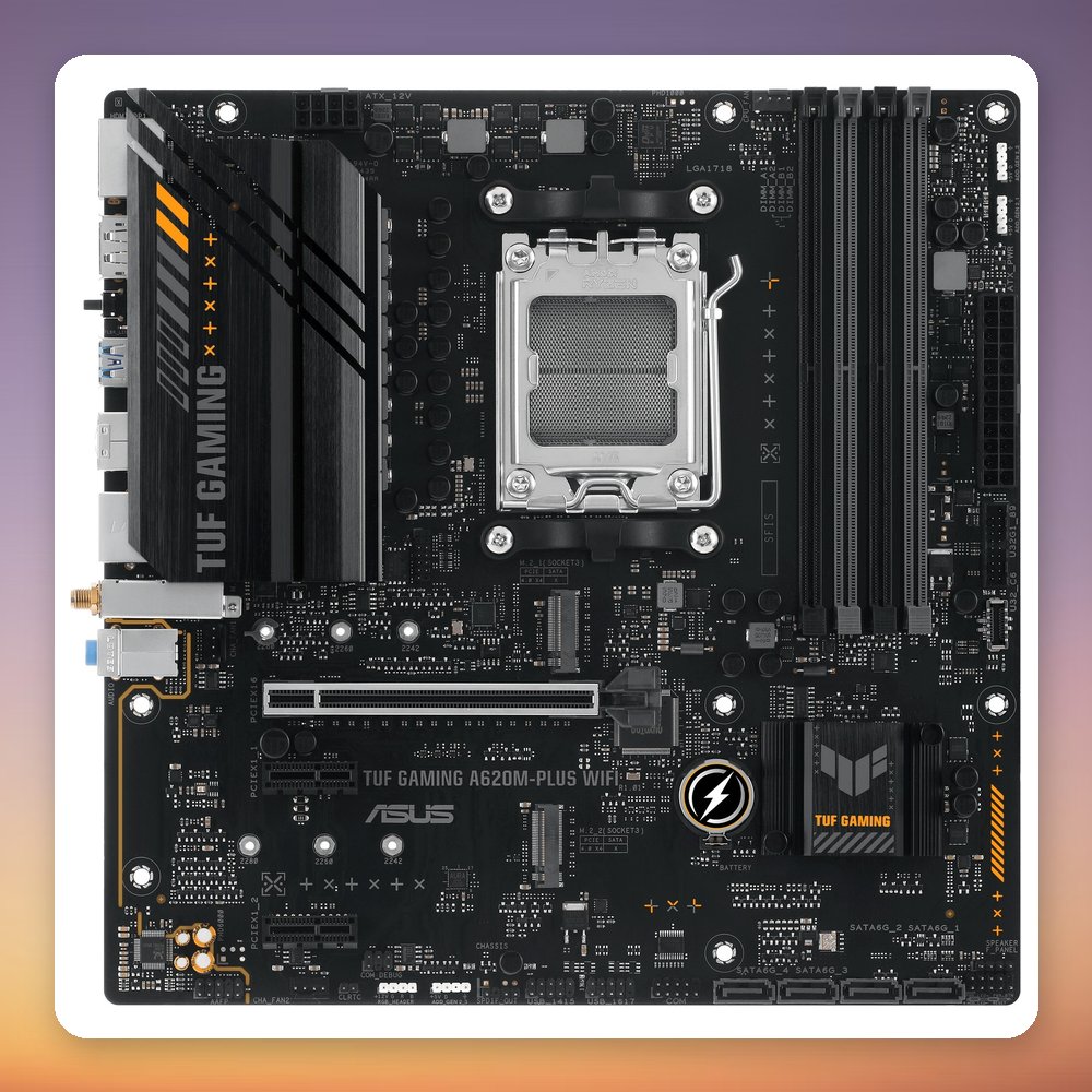 Asus TUF Gaming A620M-Plus WiFi AM5 Micro-ATX Motherboard, AMD A620, DDR5, WiFi 6 – image 2