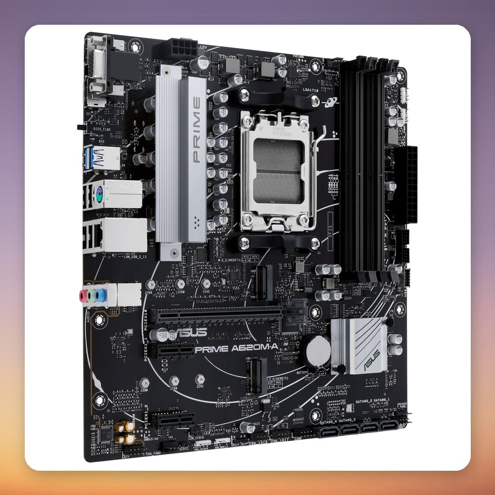 Asus PRIME A620M-A-CSM AMD A620 Socket AM5 Micro ATX Motherboard – image 3