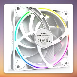 be quiet! Light Wings White 120 mm PWM High-Speed Fans, Triple Pack with ARGB Hub