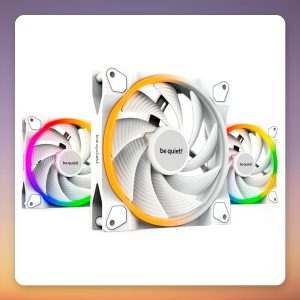 Be quiet! Light Wings White 140 mm PWM ARGB Fan, Triple Pack with ARGB Hub