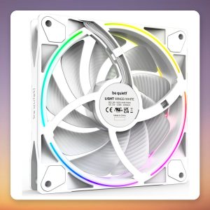 Be quiet! Light Wings White 140 mm PWM High-Speed ARGB Fan, 3-Pack with ARGB Hub