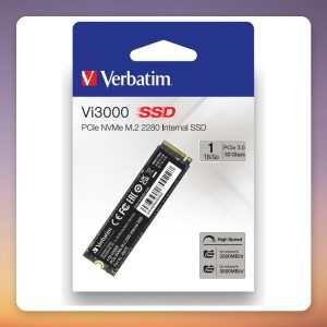 Verbatim Vi3000 1 TB NVMe M.2 2280 SSD, PCIe 3.0 x4, 3100 MB/s