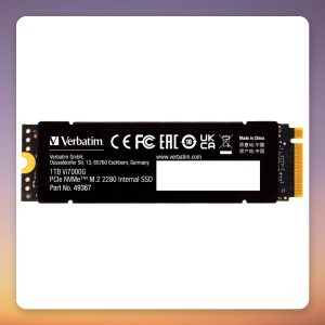 Verbatim Vi7000G 1 TB NVMe SSD, PCIe 4.0 x4, M.2 2280, Heatsink, PS5 Compatible