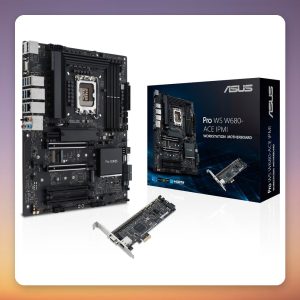 Asus PRO WS W680-ACE IPMI Intel W680 LGA 1700 ATX Workstation Motherboard