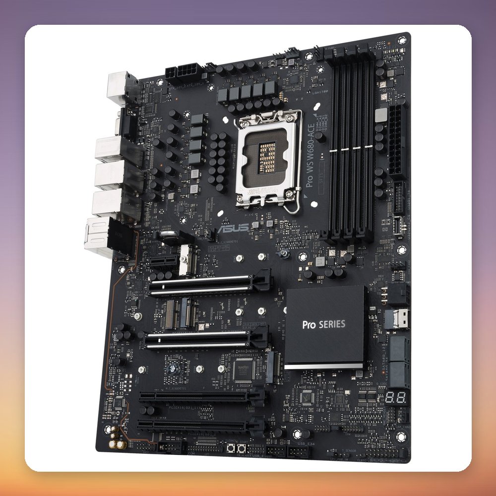 Asus PRO WS W680-ACE Intel W680 LGA 1700 ATX Workstation Motherboard, DDR5 ECC – image 4