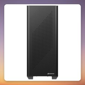 Sharkoon VS9 ATX Mid-Tower Case, Black, Mesh Front, 1x 120 mm Fan