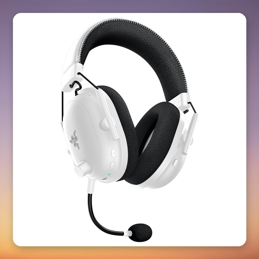 Razer BlackShark V2 Pro 2023 Wireless Gaming Headset, White, 2.4 GHz & Bluetooth 5.2