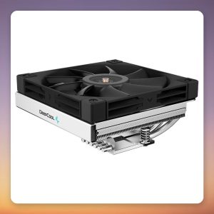 Deepcool AN600 120 mm Low-Profile Top-Blower CPU Cooler, Black, 180W TDP