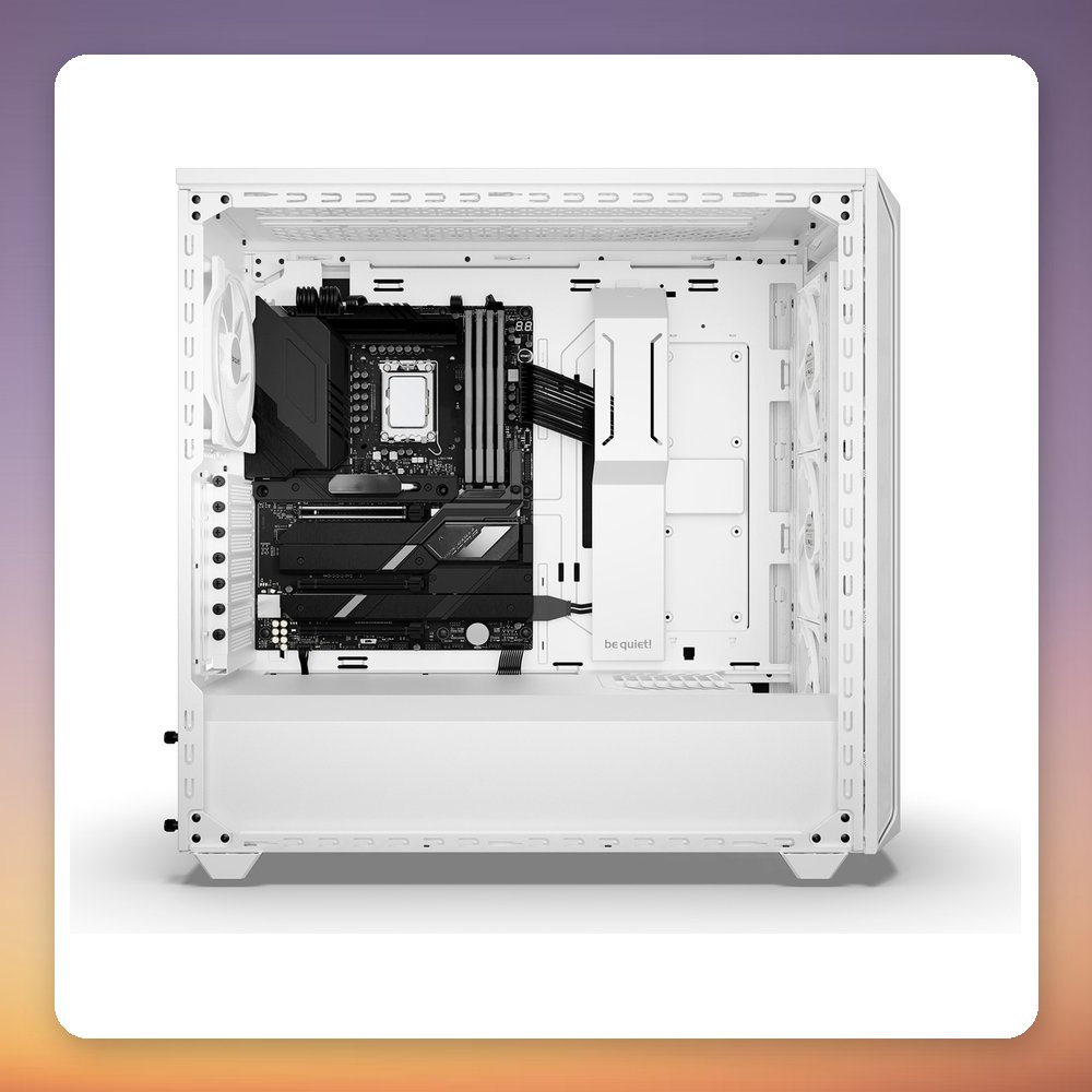 be quiet! Shadow Base 800 FX Midi Tower Case, White, Tempered Glass, E-ATX, ARGB – image 3