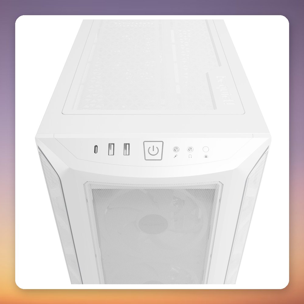 be quiet! Shadow Base 800 FX Midi Tower Case, White, Tempered Glass, E-ATX, ARGB – image 6