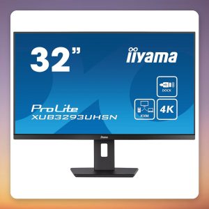 Iiyama ProLite XUB3293UHSN-B5 31.5″ 4K IPS Monitor, USB-C 65W, KVM, LAN