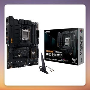 Asus TUF Gaming A620-Pro WiFi AM5 ATX Motherboard, DDR5, WiFi 6, 2.5G LAN