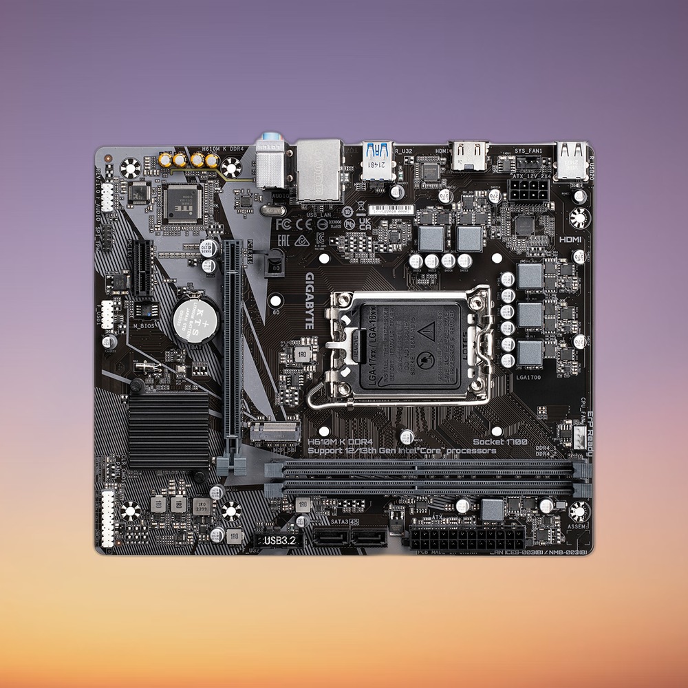 GigaByte H610M K DDR4 Motherboard - Image 4