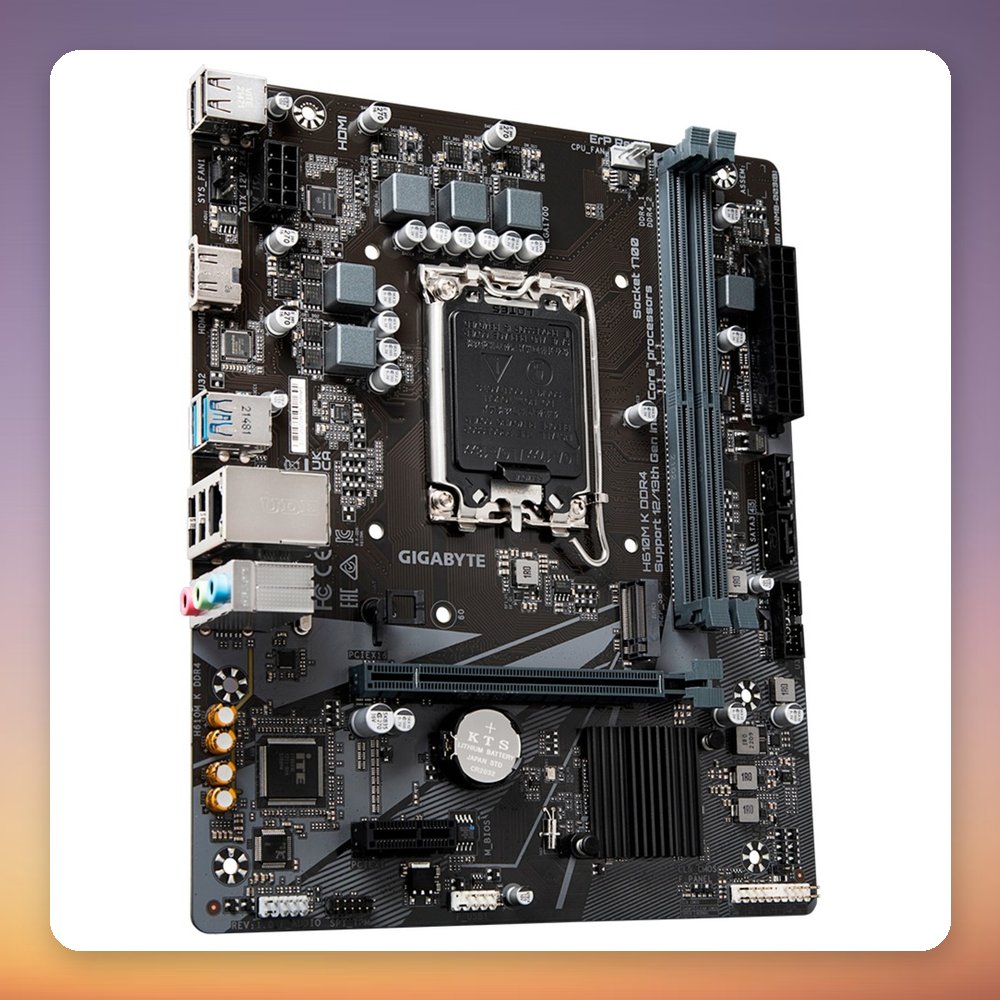 Gigabyte H610M K DDR4 Micro ATX Motherboard, LGA 1700, Intel H610