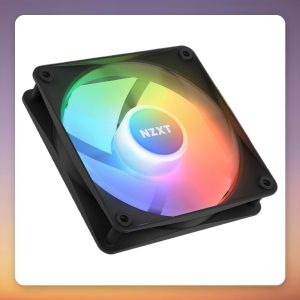NZXT F120 RGB Core 120 mm PWM Case Fan, Black, Single Pack, No Controller