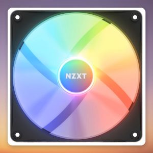 NZXT F140 RGB Core 140 mm PWM Case Fan, Black, Single Pack, No Controller