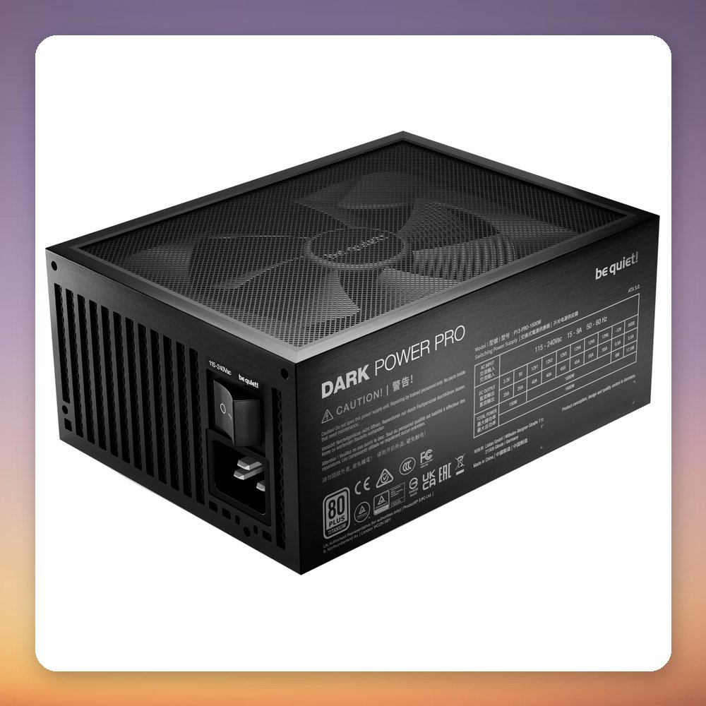 be quiet! Dark Power Pro 13 1600W 80 PLUS Titanium Fully Modular PSU – image 2