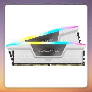Corsair Vengeance RGB 32 GB DDR5-6400 CL36 (2×16 GB) Intel XMP, White