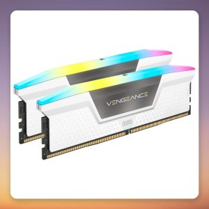 Corsair Vengeance RGB 32 GB DDR5-6400 CL36 (2×16 GB) Intel XMP, White