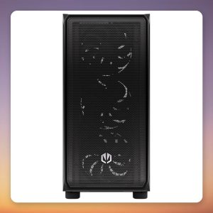 ENDORFY ARX 500 Air Mid Tower ATX Case, Black, Tempered Glass, 4x 140 mm PWM Fans